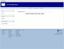 Tablet Screenshot of libonline.garrettcollege.edu